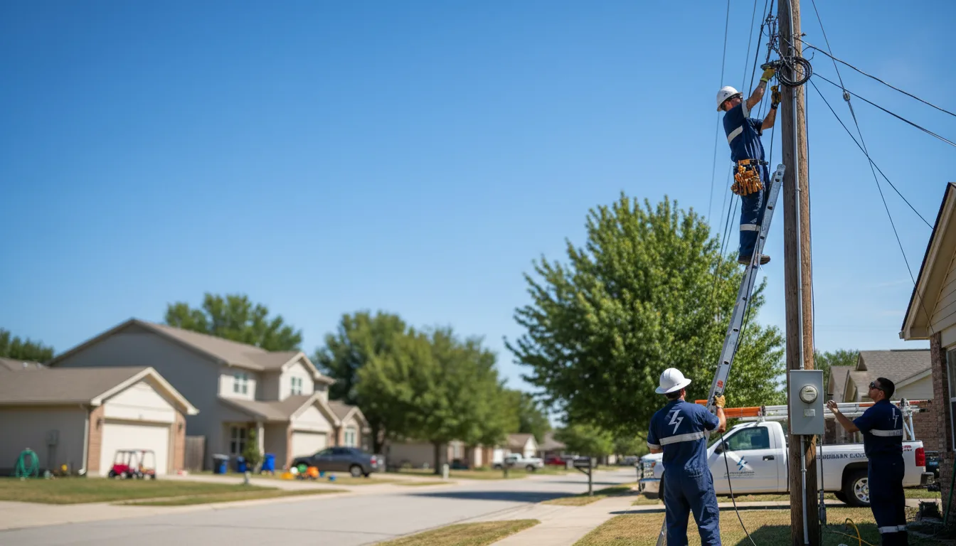 Residential electrician providing installation services in Preston, WA